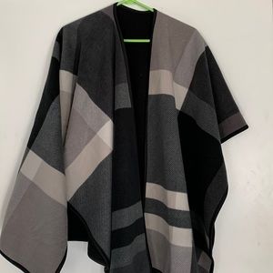 Oversized Fleece Poncho